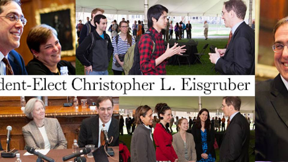 President PC Eisgruber friday