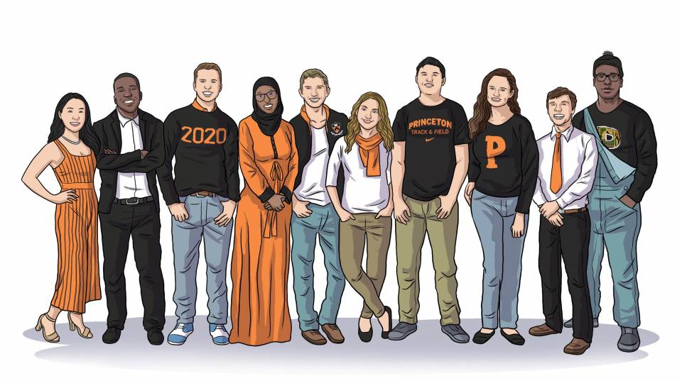 Illustration of the Spirit of Princeton award winners