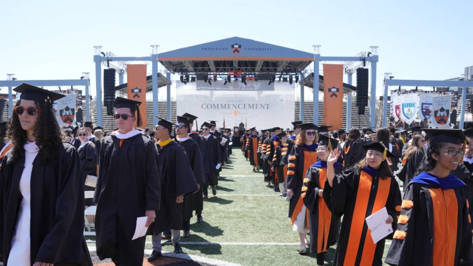 Commencement ceremony at Princeton university