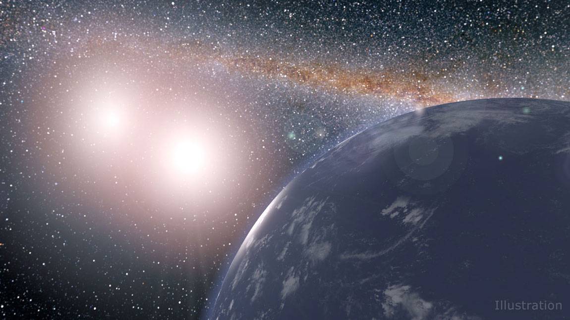 Binary system planets