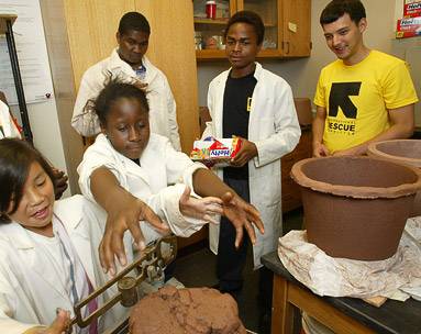 Shaping clay