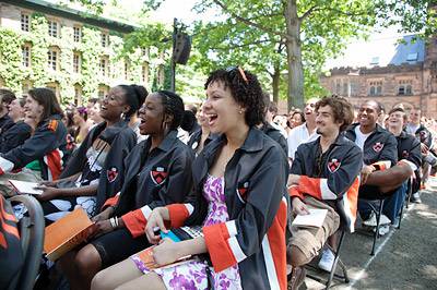 Students laughing