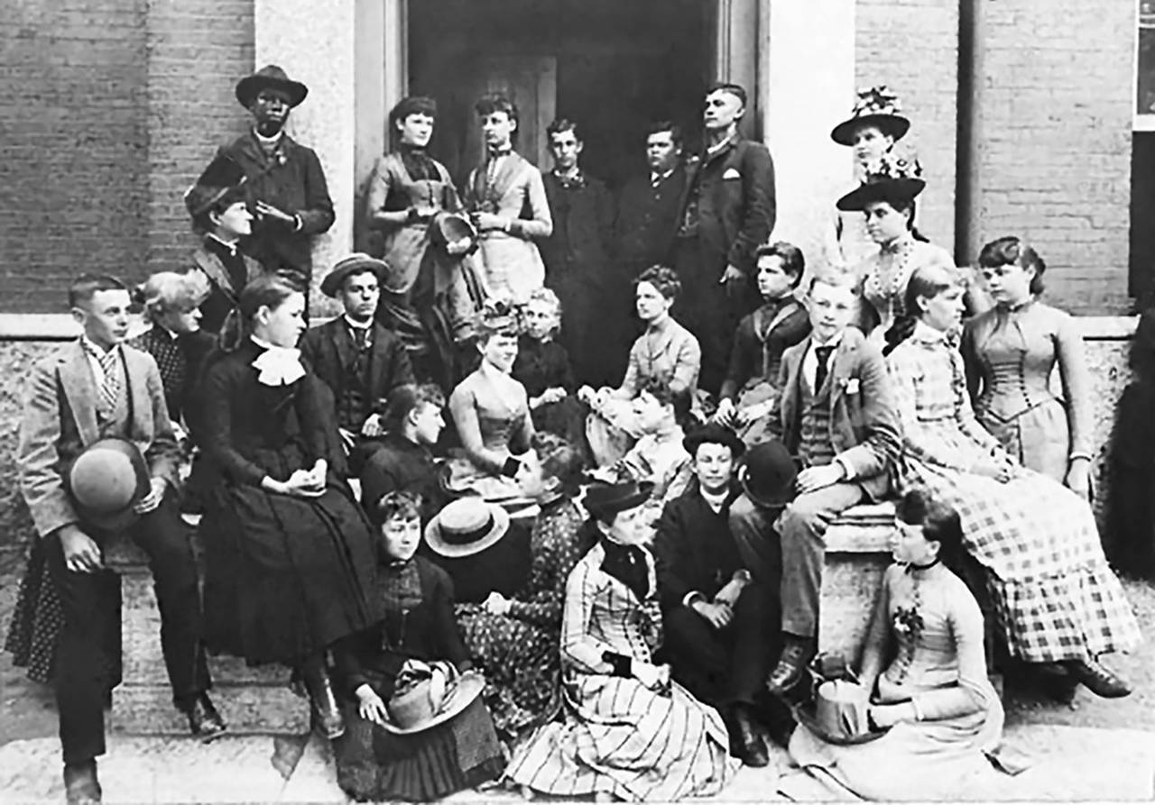 Paul Laurence Dunbar and his classmakes from Central High School